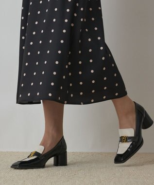 GRACE CONTINENTAL ドットスカート ブラック