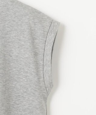 ANY 【汗ジミ防止加工】シルケットスムースノースリーブプルオーバー トップグレー