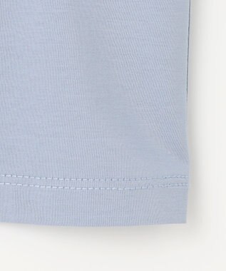 J.PRESS LADIES 【洗える・接触冷感】プレーティングジャージー ケープ風 カットソー スモーキーブルー系