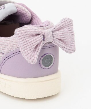 ANY KIDS IFME CALIN バックリボンラメニットスニーカー ラベンダー系