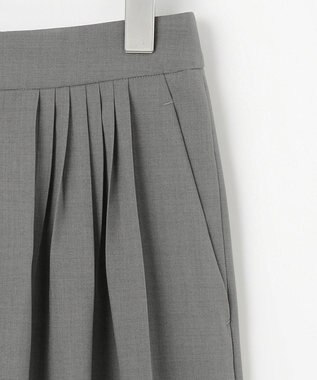 #Newans 【洗濯機可能/ストレッチ】ベリーワイドパンツ グレー