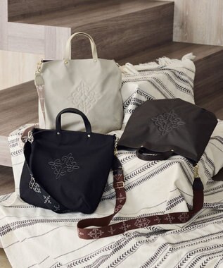 russet 《19か月連続！ブランド月間ランキング1位》スリム2WAYトートバッグ <コーデュラナイロン>(CE-1404-WEB) Black