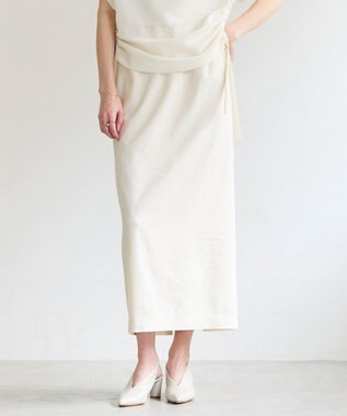 BEIGE， SPINEL / タックギャザー Iラインスカート