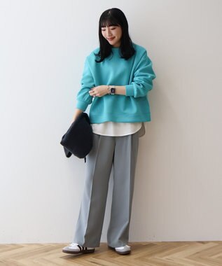 AMERICAN HOLIC サイドスリットポンチプルオーバー Blue Green