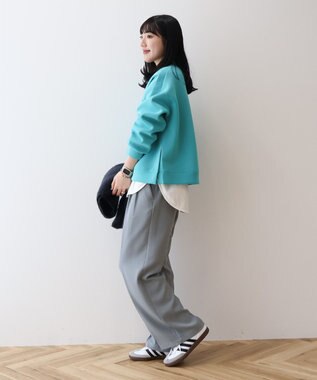 AMERICAN HOLIC サイドスリットポンチプルオーバー Blue Green