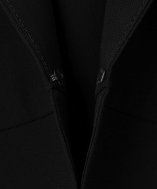 自由区 FORMAL 【洗える/着心地楽々】セオプラスエス ウォッシャブル ワンピース ブラック系