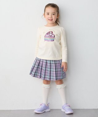 ANY KIDS 【any FAMオリジナルモデル】瞬足 ガーリースニーカー ラベンダー