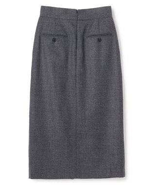 BEIGE， 【VERY NaVY12月号掲載】TERNES / 2タックウールスカート Md.Gray