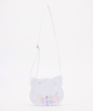 ANY KIDS シャラシャラショルダーバッグ ホワイト（ネコ）