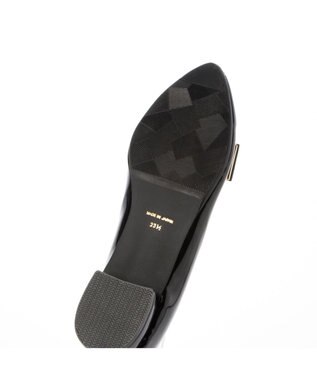 ing <ing>【WEB限定】【レイン対応】リボンモチーフフラットパンプス ブラックコンビ