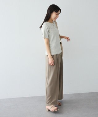 CRAFT STANDARD BOUTIQUE 2点セット/ボーダーキャミ+Tシャツ Light Gray