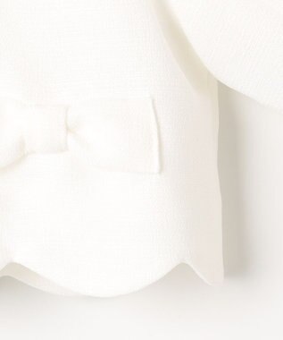 ANY KIDS 【2点セット】リボンボレロジャケット+シフォンプリーツ ワンピース ラベンダー