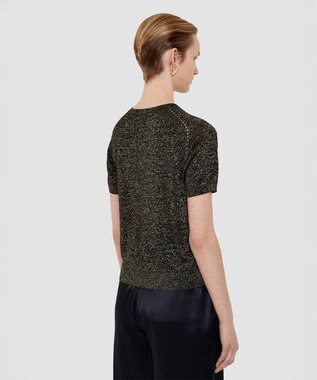 JOSEPH ルレックスニット　ショートスリーブニット Black / Gilt