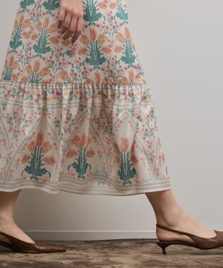 GRACE CONTINENTAL フラワーパターンプリントワンピース キナリ