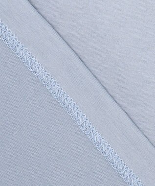 J.PRESS LADIES 【洗える・接触冷感】プレーティングジャージー ケープ風 カットソー スモーキーブルー系