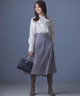 組曲 ベルトデザインスクエアショルダーバッグ ブラック系