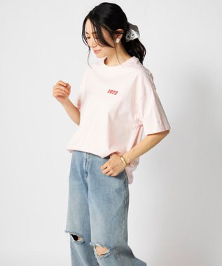 OP／FILA 【Ocean Pacific】カレッジ・バックロゴTシャツ ピンク