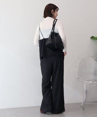 AMERICAN HOLIC リネンライクビスチェサロペット Black