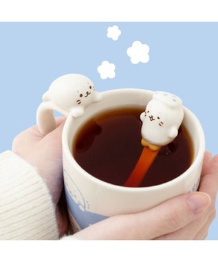 Mother garden しろたん のんびり マグカップ＆スプーンセット 0