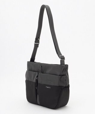 Y'SACCS ドローストリング コンビカラーショルダー ダークグレー