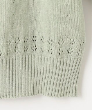 組曲 KIDS 【110-140㎝】クラシック カーディガン ミント系