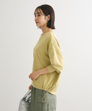 Green Parks ドロストミニ裏毛プルオーバー Light Green