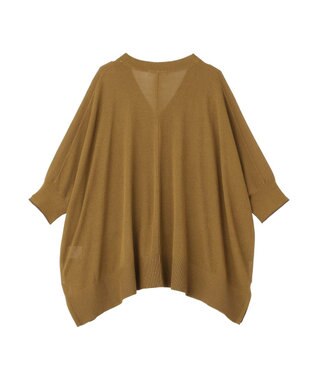 AMERICAN HOLIC 接触冷感ポンチョニットカーディガン Camel