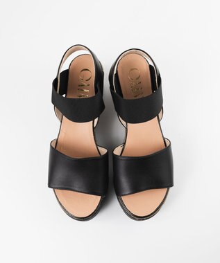 gaimo 【GAIMO/ガイモ】エラスティックダブルソールサンダル/ZARZA-RS ブラック