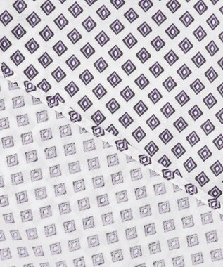 JOSEPH ABBOUD 【オーガニックコットン使用】ジオメトリックパターンシャツ ライラック系5