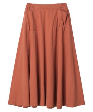 Green Parks ■ＥＳＣＡＲ　サイドポケットギャザースカート Orange