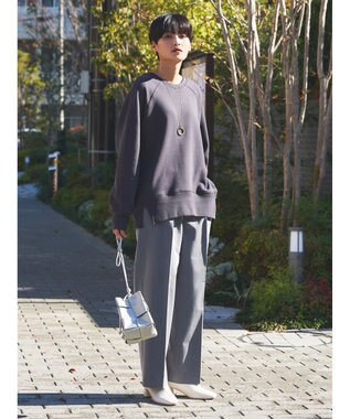 AMERICAN HOLIC バックＶラグランスウェット Charcoal Gray