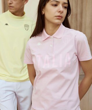 FILA GOLF／marie claire 【Kappa】半袖ポロシャツ ピンク