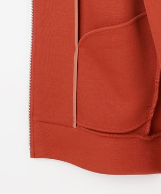 J.PRESS LADIES ダンボールジャージー ジップアップ パーカー オレンジ系