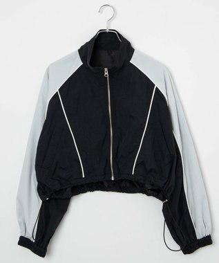 WEGO ナイロントラックブルゾン ブラック