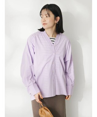 CRAFT STANDARD BOUTIQUE コクーンドルマンシャツチュニック Lavender