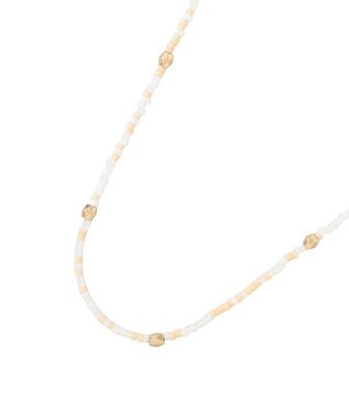 AMERICAN HOLIC カラービーズネックレス Beige