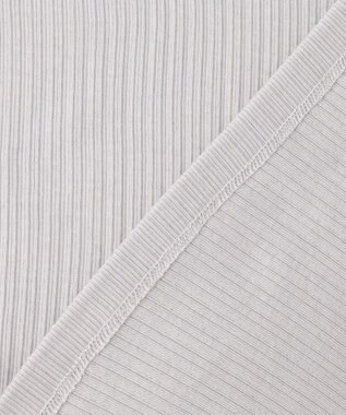 J.PRESS LADIES S シルク混ベアテレコ ハイネック シアー カットソー ライトグレー系