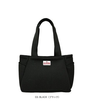 ROOTOTE 3672【仕切り+自立+肩掛け】 LT.デリ.パルーティ.ウエッファ-A 03：ブラック