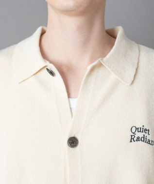 WEGO 【ユニセックス着用ITEM】ワンポイントニットシャツ（LS） オフホワイト