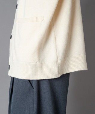 WEGO 【ユニセックス着用ITEM】ワンポイントニットシャツ（LS） オフホワイト