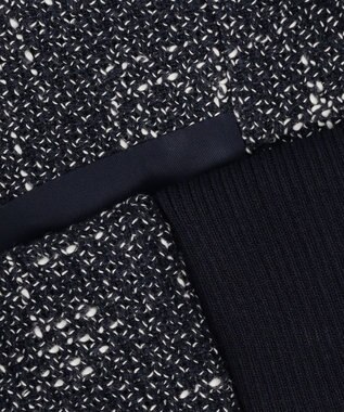 BEIGE， TRIPHANE / バックニットツイードビスチェ Navy Mix