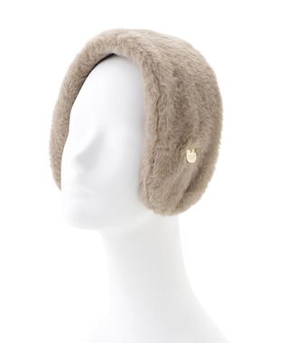 MOONBAT PAUL&JOE ACCESSOIRES(ポール&ジョー)カチューシャ イヤマフ ネコチャーム付 ベージュ