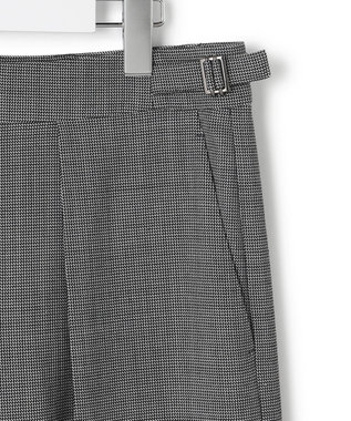 ICB 【UVカット・洗える】ウール2WAYストレッチ ワイドパンツ 無地柄系