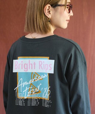 AMERICAN HOLIC Bright RipsロングTシャツ Charcoal Gray