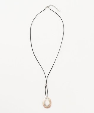 J.PRESS LADIES シェル ネックレス ライトグレー系