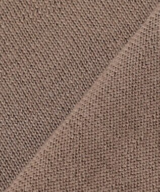 J.PRESS LADIES L 【洗える】トリムツイン ニット モカ系