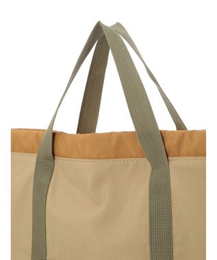 Green Parks ■ＣＯＮＴＲＯＬ　ＦＲＥＡＫ　ナイロン３ＷＡＹスクエアトート Beige