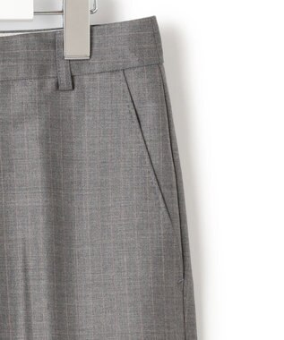 23区 L 【セットアップ対応】ファインネスウール テーパード パンツ グレー系1