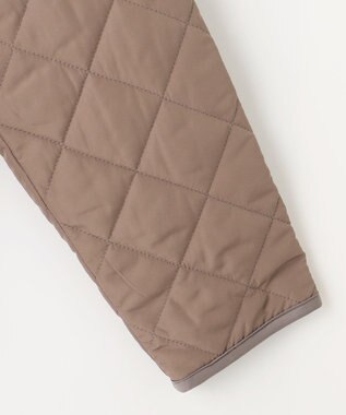 ANY SIS S 【洗える】レディトリミングキルト ブルゾン モカ