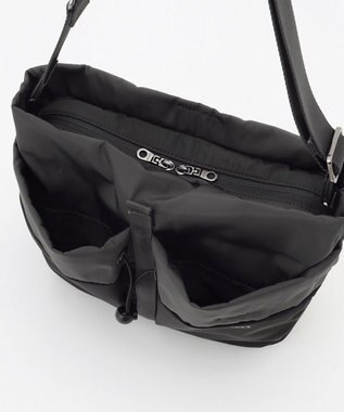 Y'SACCS ドローストリング コンビカラーショルダー ダークグレー